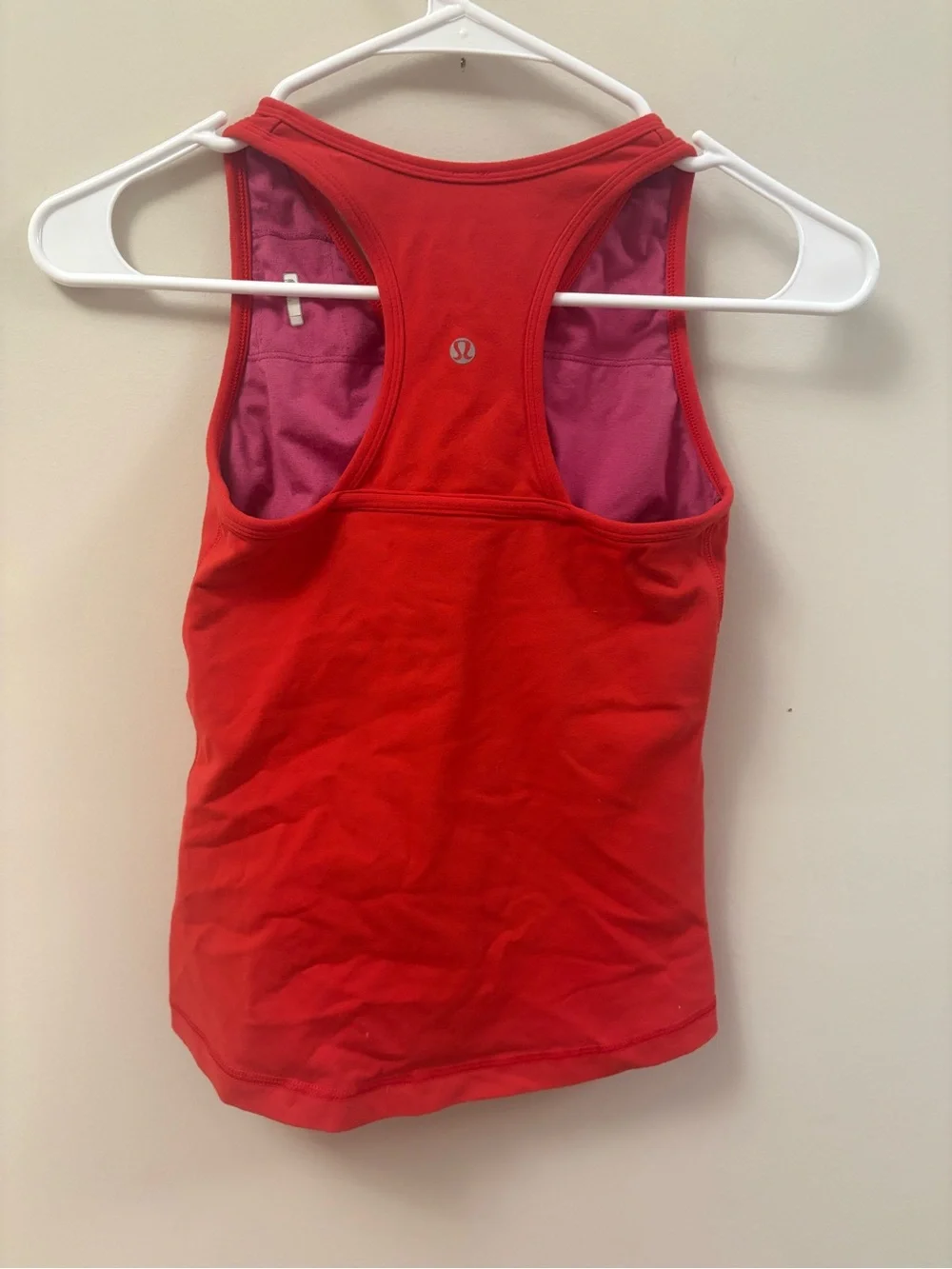 lululemon athletica Red V‑Neck Wrap Active Tank